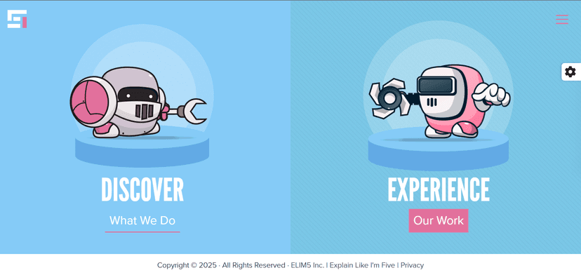 Elim5 Website Redesign